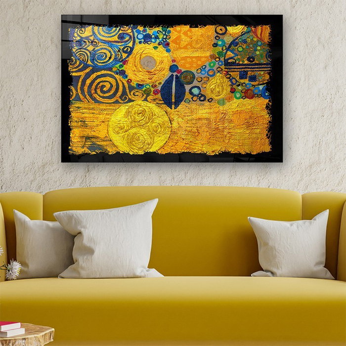 Wallity Pintura Decorativa de Vidrio Templado Multicolor 40 x 60 cm